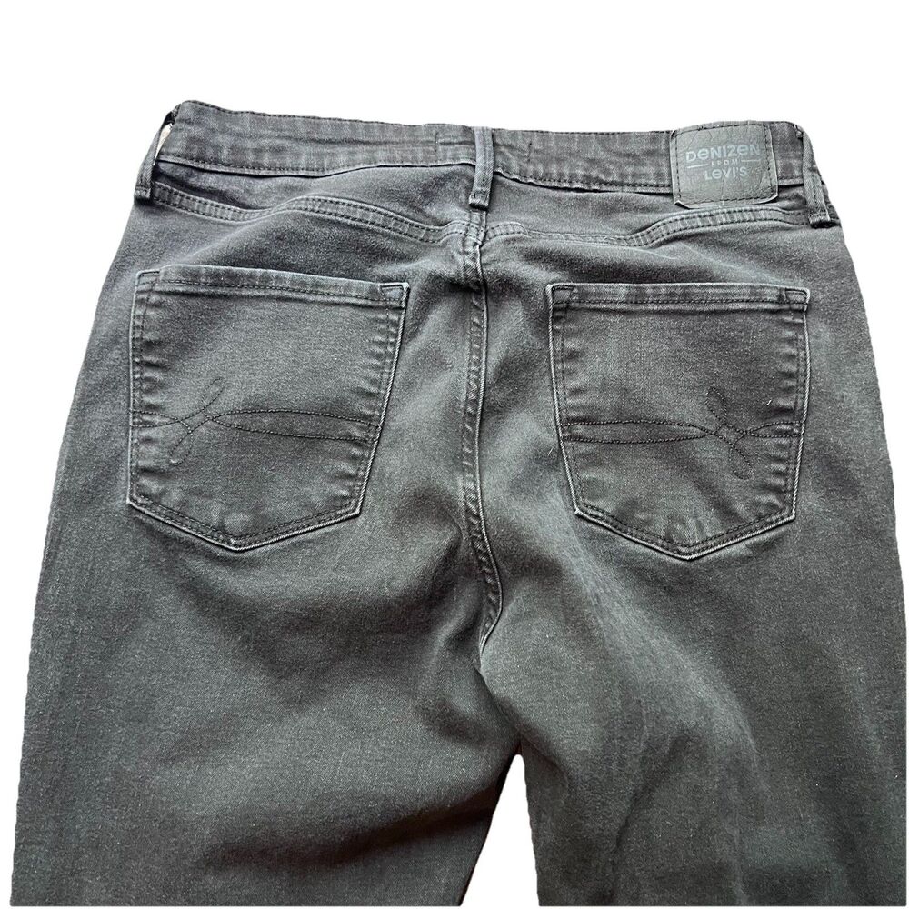Denizen By Levi's Ultra High Rise Super Skinny Black Denim Jeans Women's 12 - Picture 8 of 11